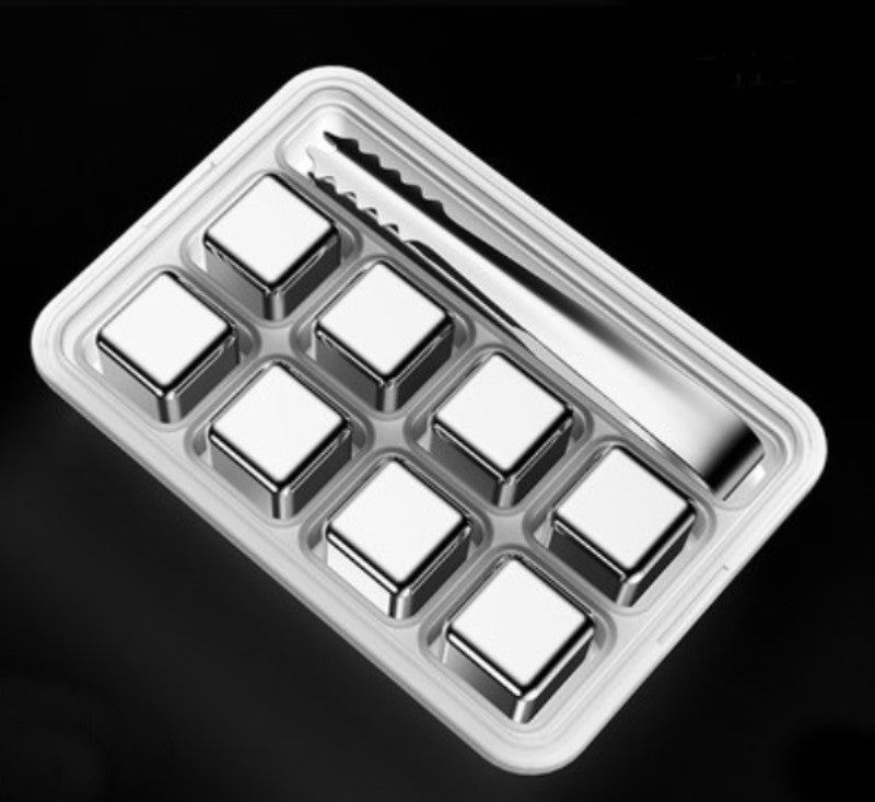 Premium Stainless Steel Reusable Ice Cubes with Fast Cooling