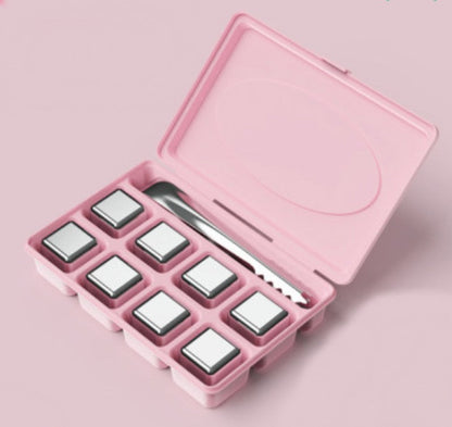 Premium Stainless Steel Reusable Ice Cubes with Fast Cooling