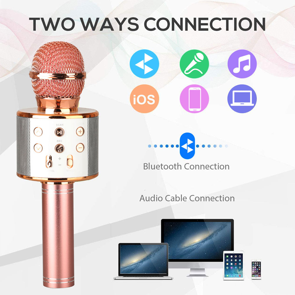 Portable Wireless Karaoke Microphone Speaker