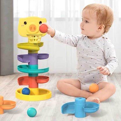 Colorful Spinning Ball Tower Toy
