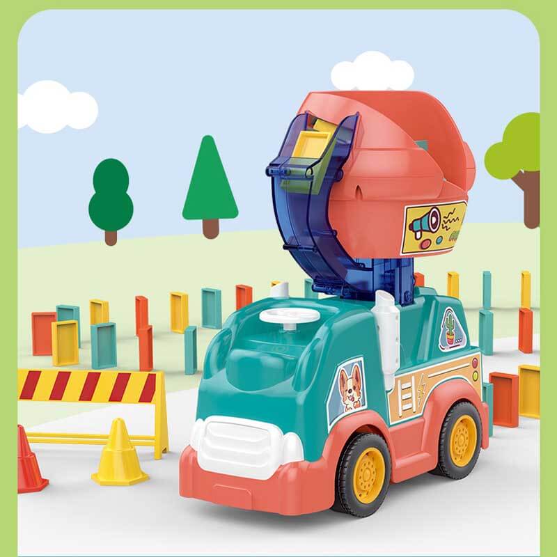 Colorful Domino Run Train Set with Automatic Play