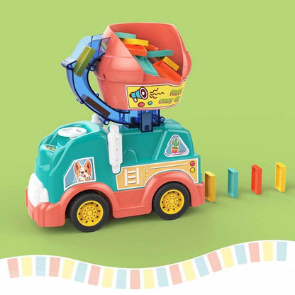 Colorful Domino Run Train Set with Automatic Play