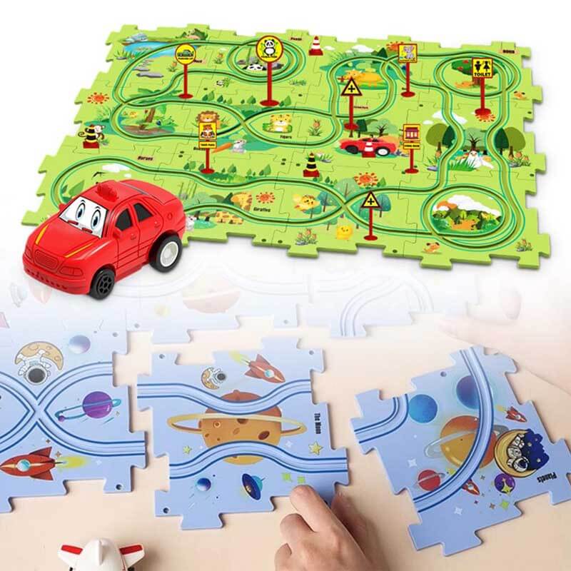 Build Your Own Train Set with Tracks and Buildings