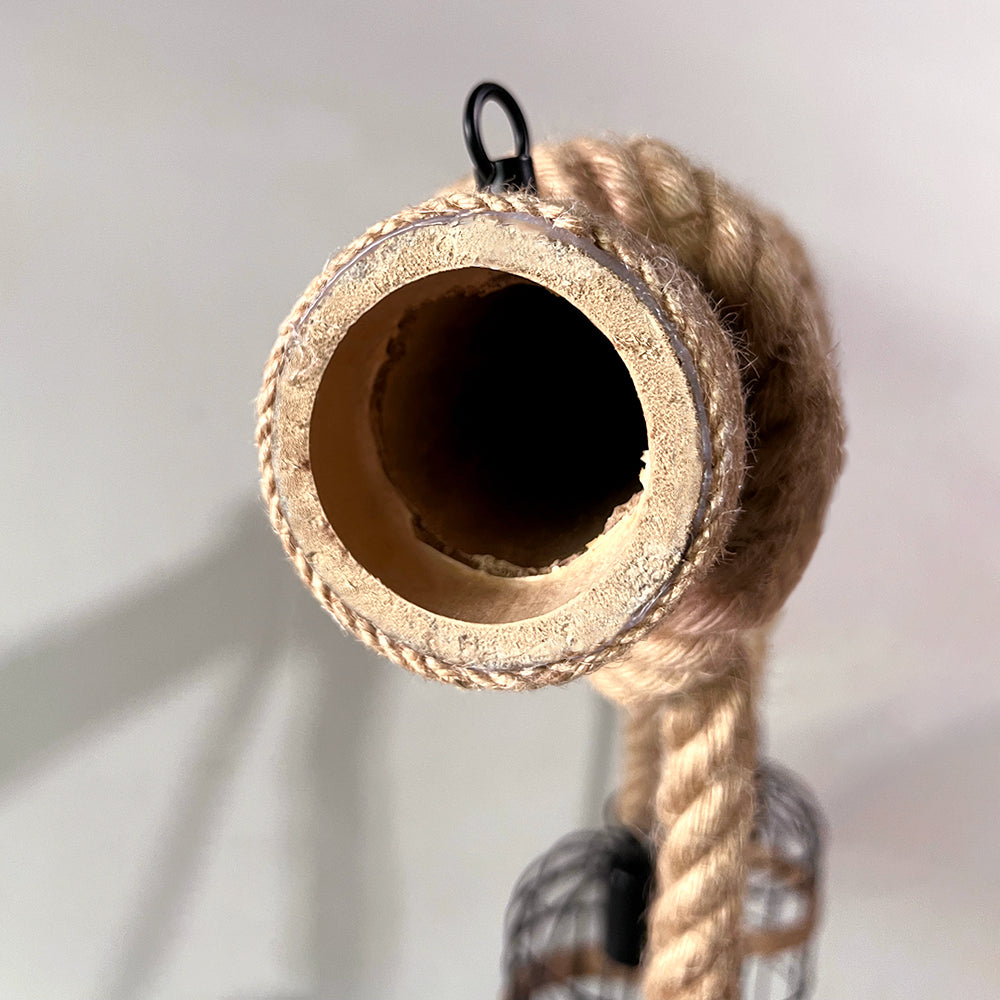 Vintage Industrial Wooden Pendant Lamp