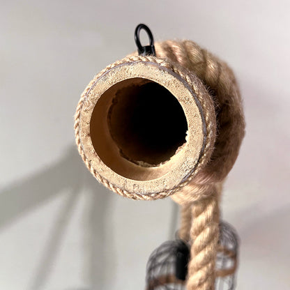 Vintage Industrial Wooden Pendant Lamp