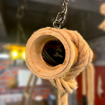 Vintage Industrial Wooden Pendant Light