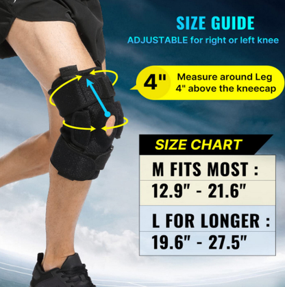 Supportive Hinged Knee Support For Injury Recovery