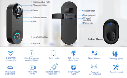 Smart Home Security Doorbell Camera