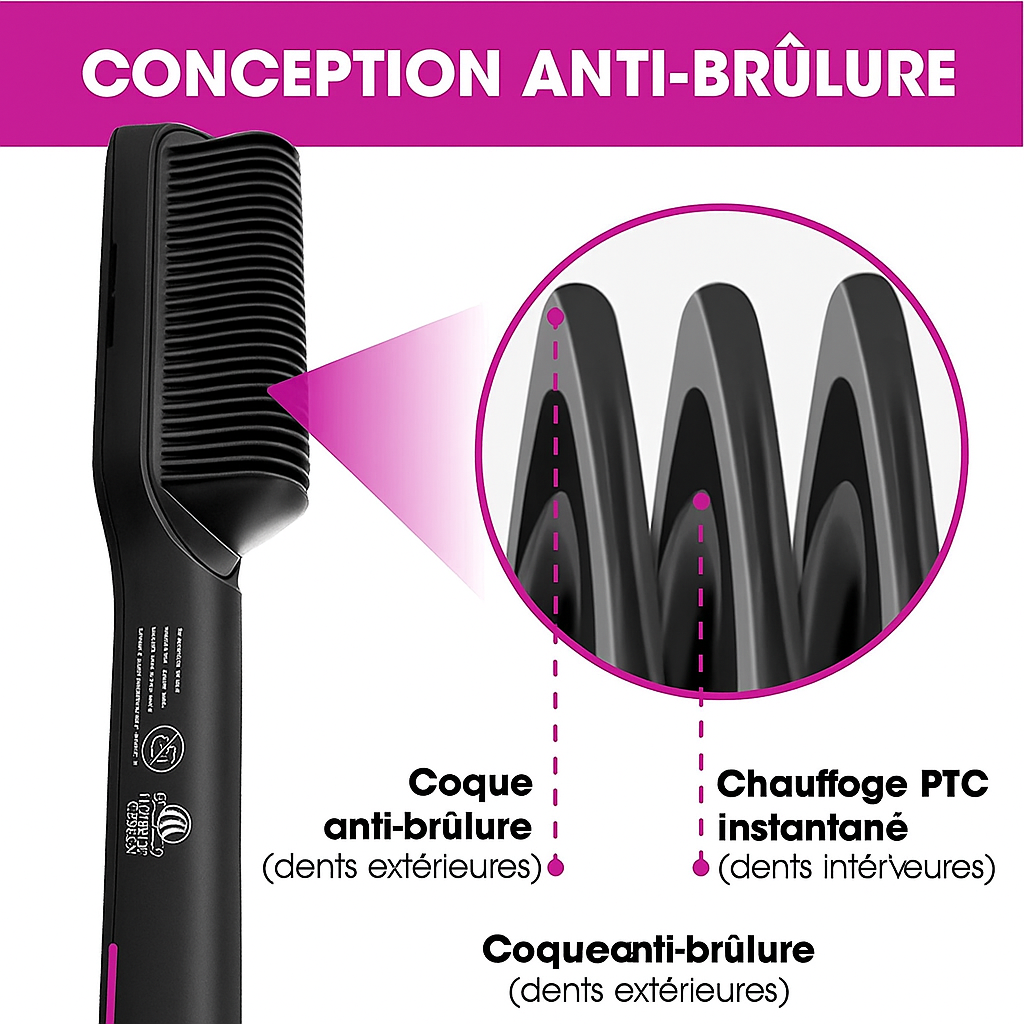 Easy Glide Hair Straightening Brush