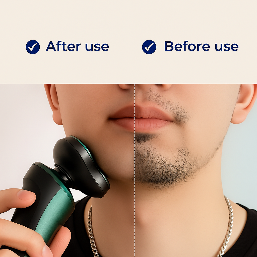 Multi-Functional Waterproof Shaver with LED Screen