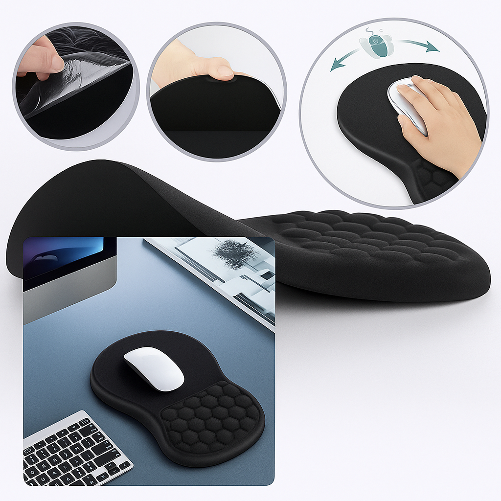 Ergonomic Wrist Rest Mouse Pad for Computer Work