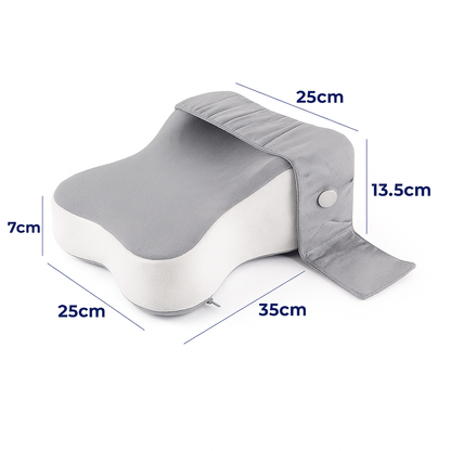 Contouring Memory Foam Pillow with Adjustable Strap