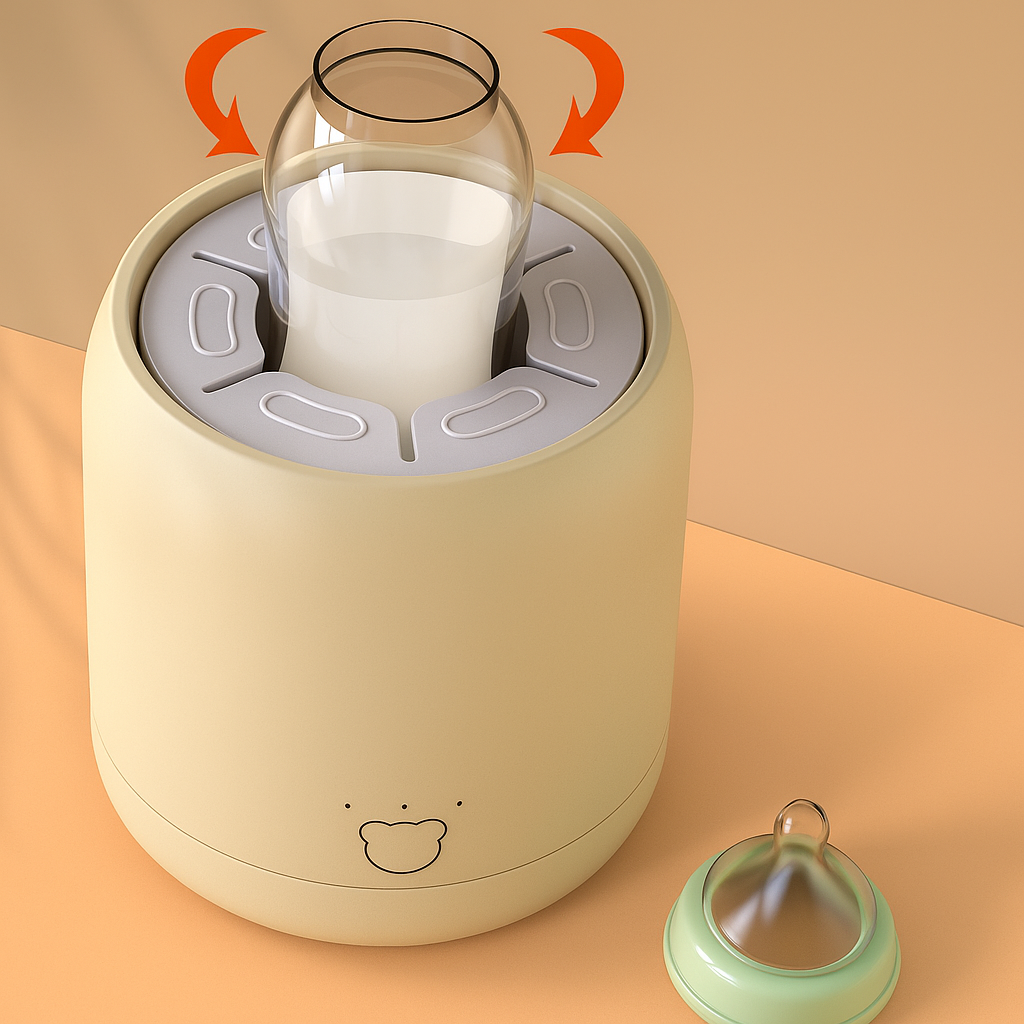 Easy Clean Baby Bottle Shaker - Quiet Electric Design