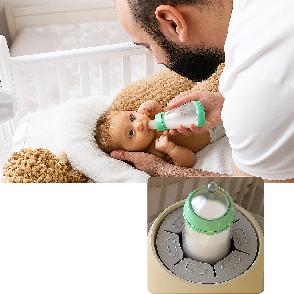 Easy Clean Baby Bottle Shaker - Quiet Electric Design