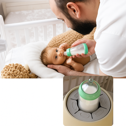 Easy Clean Baby Bottle Shaker - Quiet Electric Design