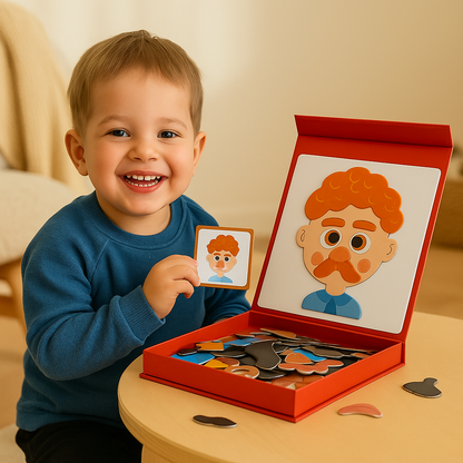 Fun Kids Leather Emotions Puzzle Toy