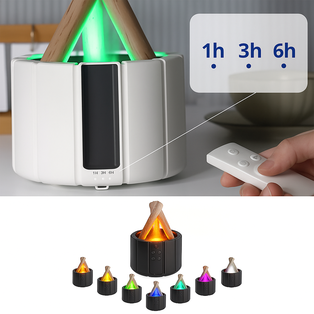 Soothing Cool Mist Humidifier with Night Light and Aromatherapy
