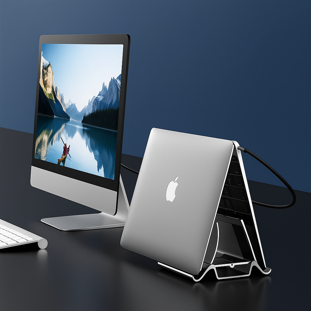 Compact Metal Desk Fan Holder