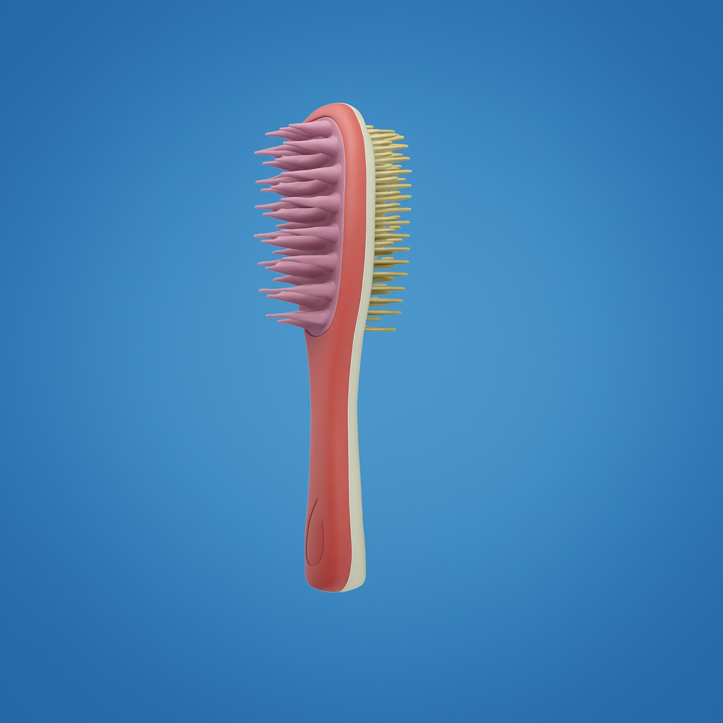 Gentle Hair Brush - Soft Scalp Massager for Oily Hair