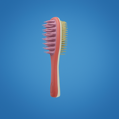 Gentle Hair Brush - Soft Scalp Massager for Oily Hair
