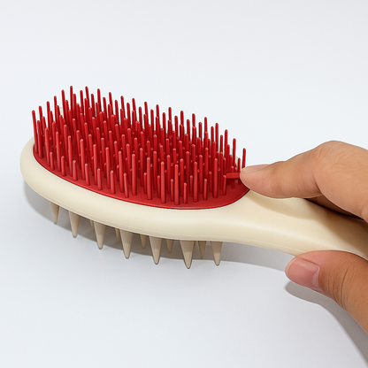 Gentle Hair Brush - Soft Scalp Massager for Oily Hair