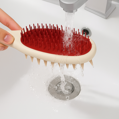 Gentle Hair Brush - Soft Scalp Massager for Oily Hair