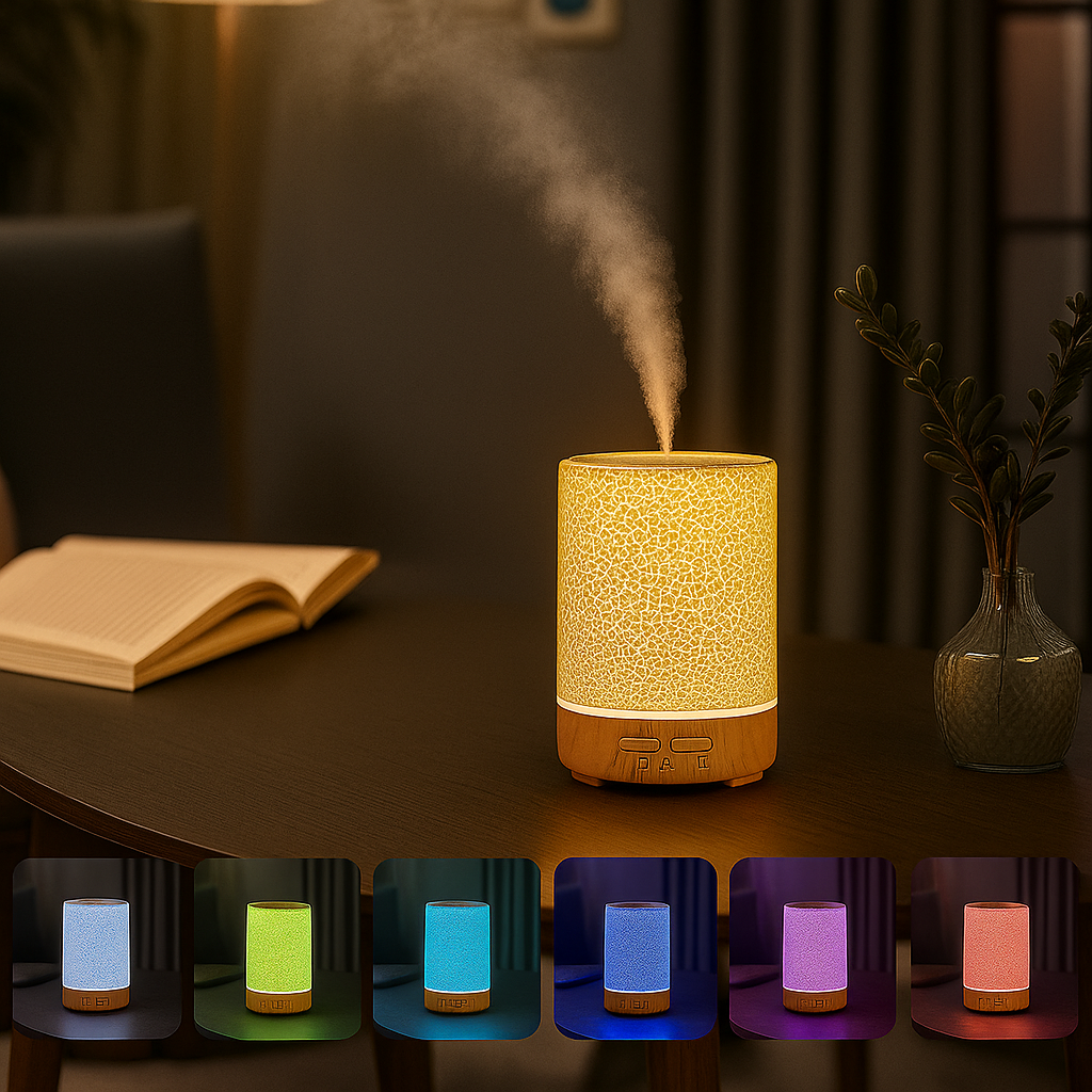 Calming Aroma Diffuser with Soft LED Nightlight