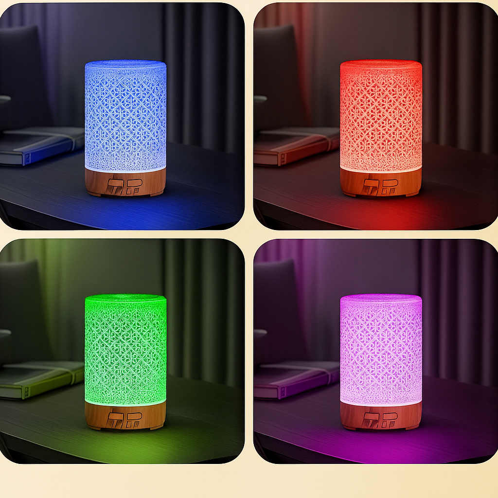 Calming Aroma Diffuser with Soft LED Nightlight