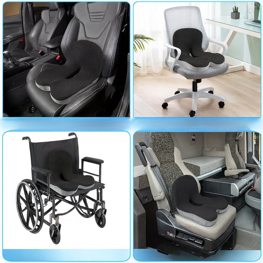 Back support cushion for office and car use