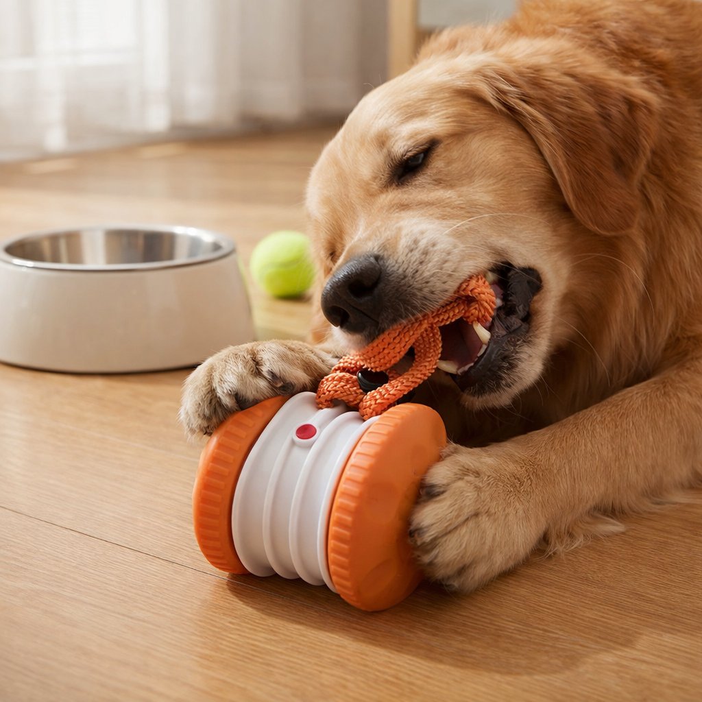 Fun Rubber Dog Toy Ball with Rope - Befez