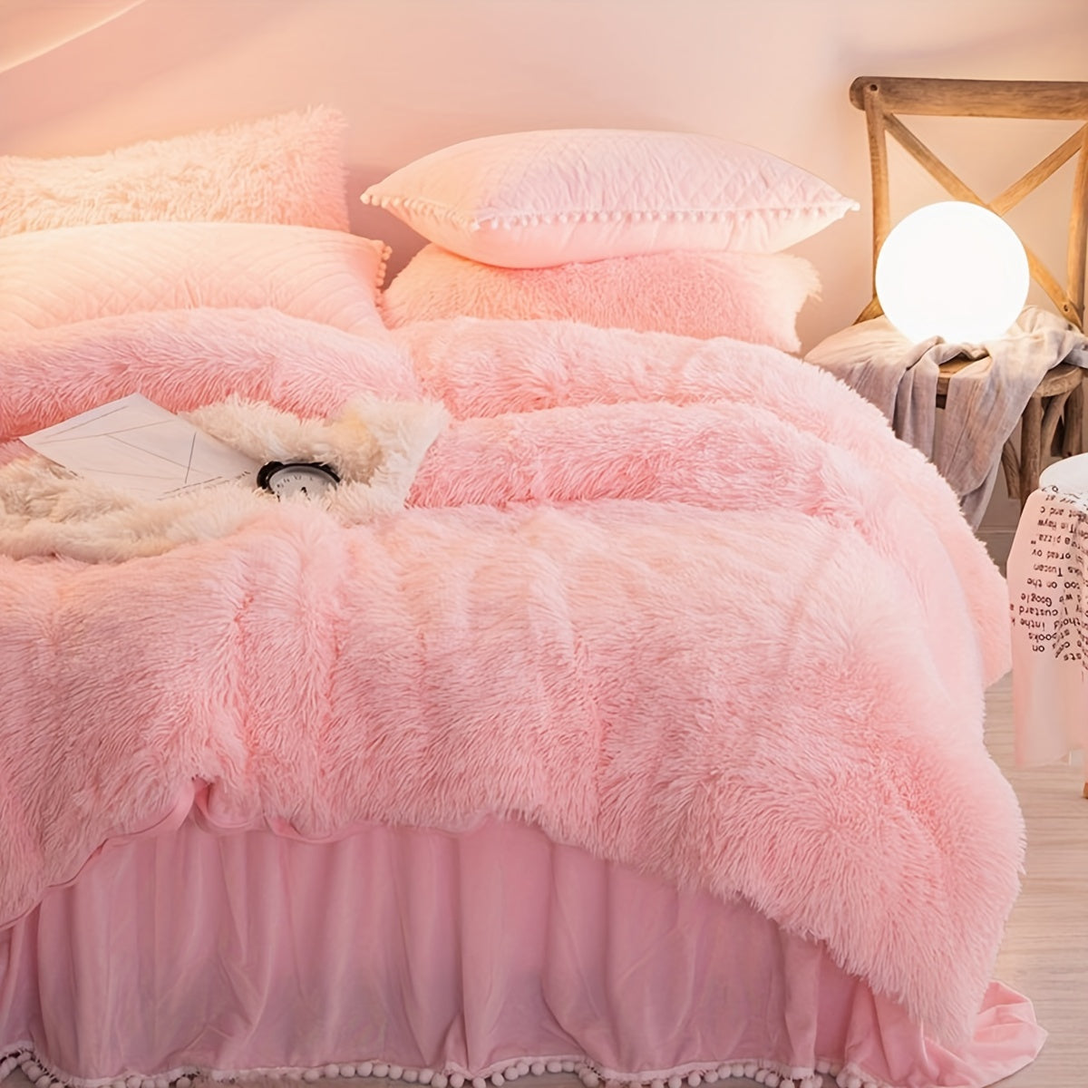 Soft Plush Duvet Cover Set for Cozy Bedding