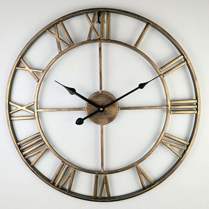Vintage Metal Big Wall Clock Classic Style - Befez