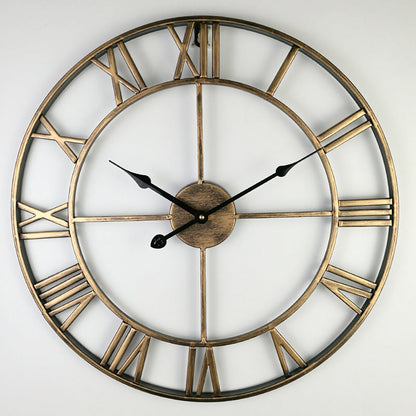 Vintage Metal Big Wall Clock Classic Style - Befez
