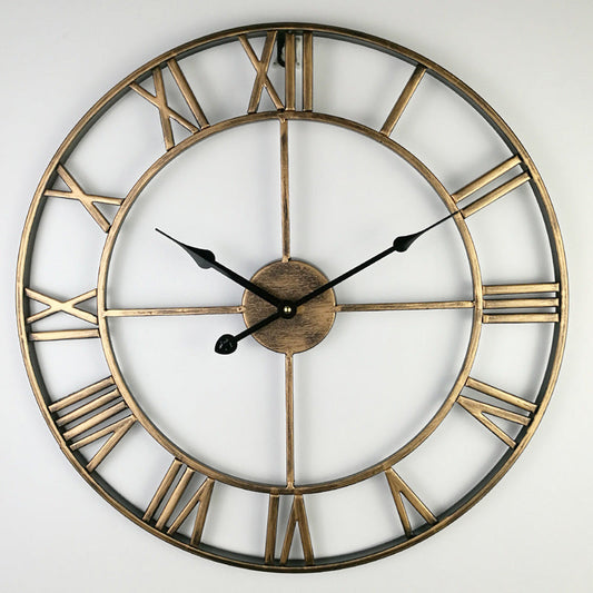 Vintage Metal Big Wall Clock Classic Style - Befez