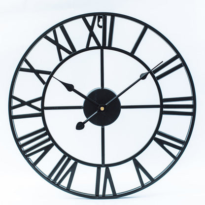 Vintage Metal Big Wall Clock Classic Style