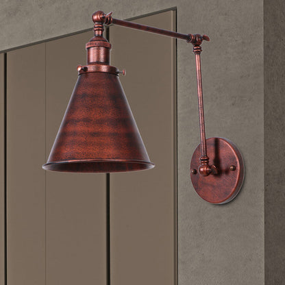 Rustic Metal Wall Light Fixture