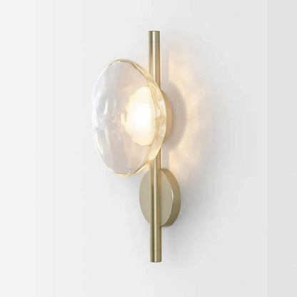 Sleek Glass Contemporary Wall Light