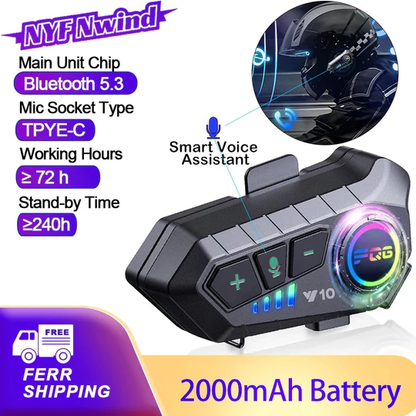Wireless Bluetooth Helmet Intercom System