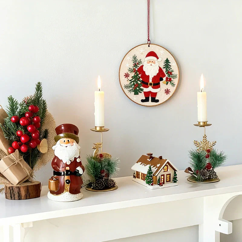 Warm Festive Candle Table Holder