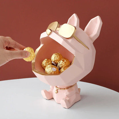 Stylish Pet Figurine Display Bowl