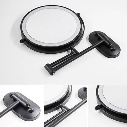 Compact LED Portable Makeup Mirror - 3 Color Lights