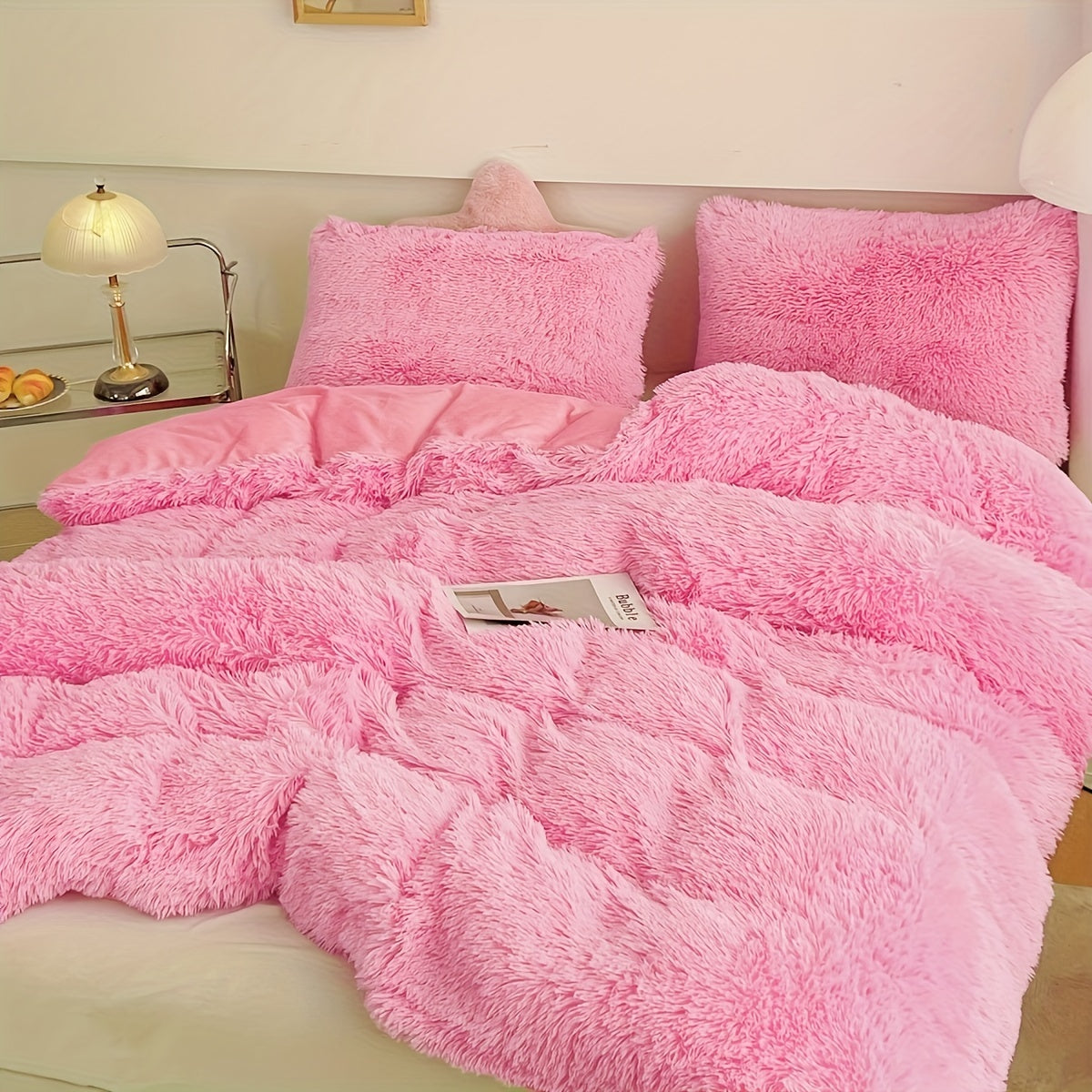 Soft Plush Duvet Cover Set for Cozy Bedding