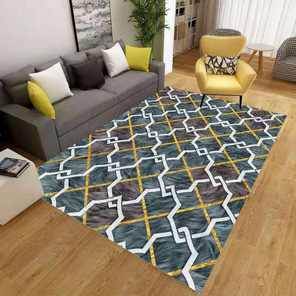 Stylish 3D Pattern Rug, Durable Polypropylene Floor Mat
