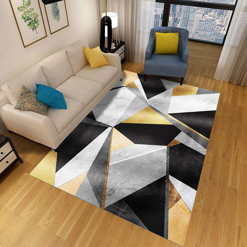 Stylish 3D Pattern Rug, Durable Polypropylene Floor Mat