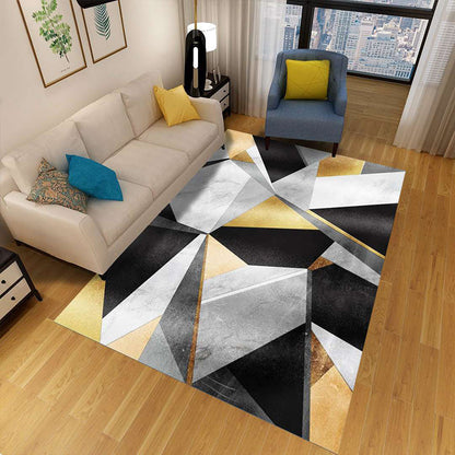 Stylish 3D Pattern Rug, Durable Polypropylene Floor Mat