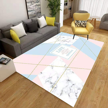 Stylish 3D Pattern Rug, Durable Polypropylene Floor Mat