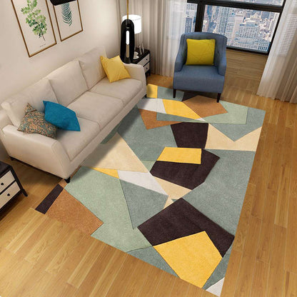 Stylish 3D Pattern Rug, Durable Polypropylene Floor Mat