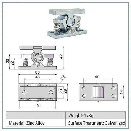 Strong Metal Locking Cabinet Latch - Befez