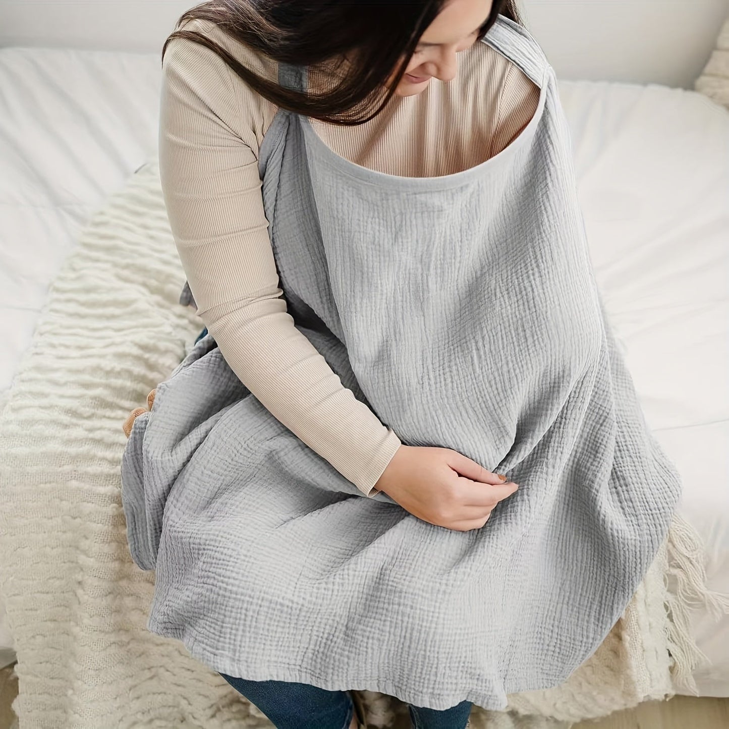 Cozy Nursing Blanket - Gentle Breathable Blanket for Moms