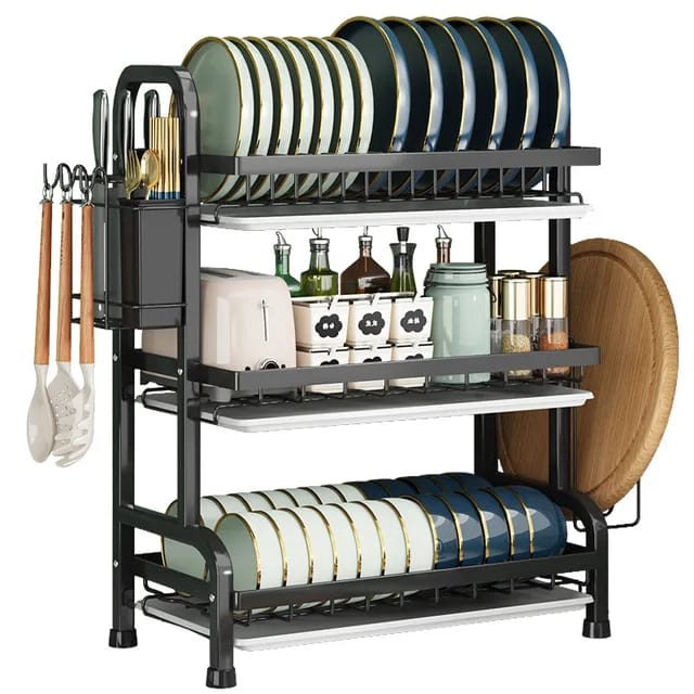 Organized Kitchen Storage Rack